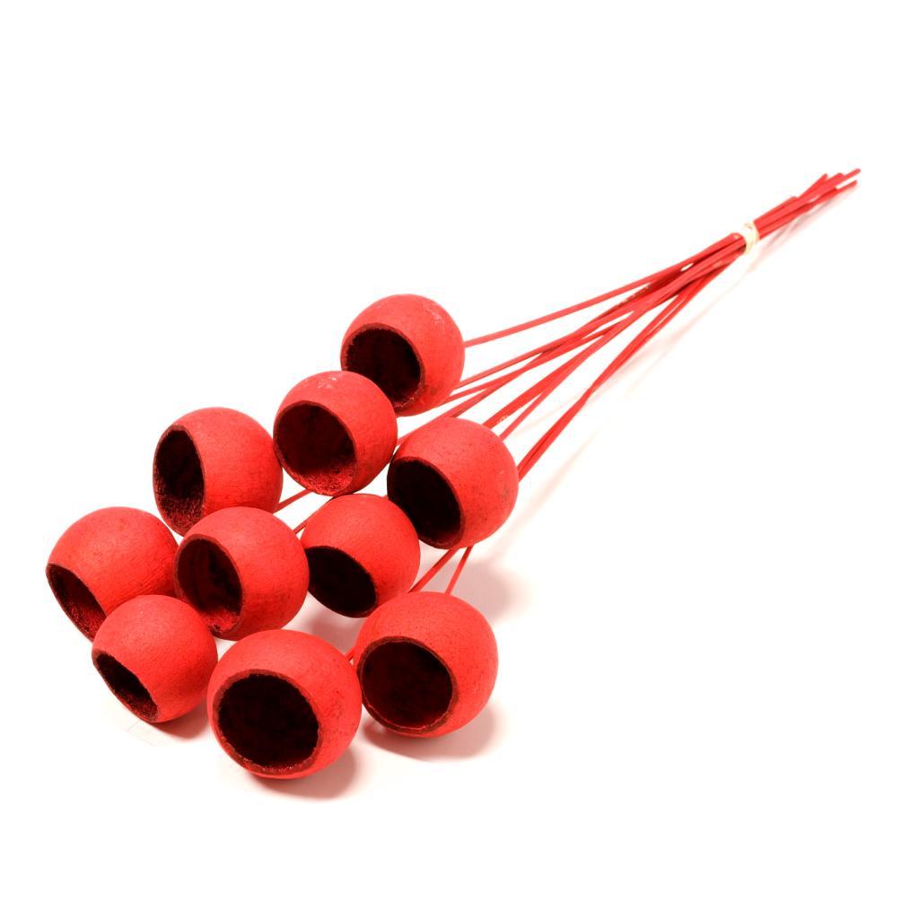 Pre Order Bell cup on stem red, box x 12