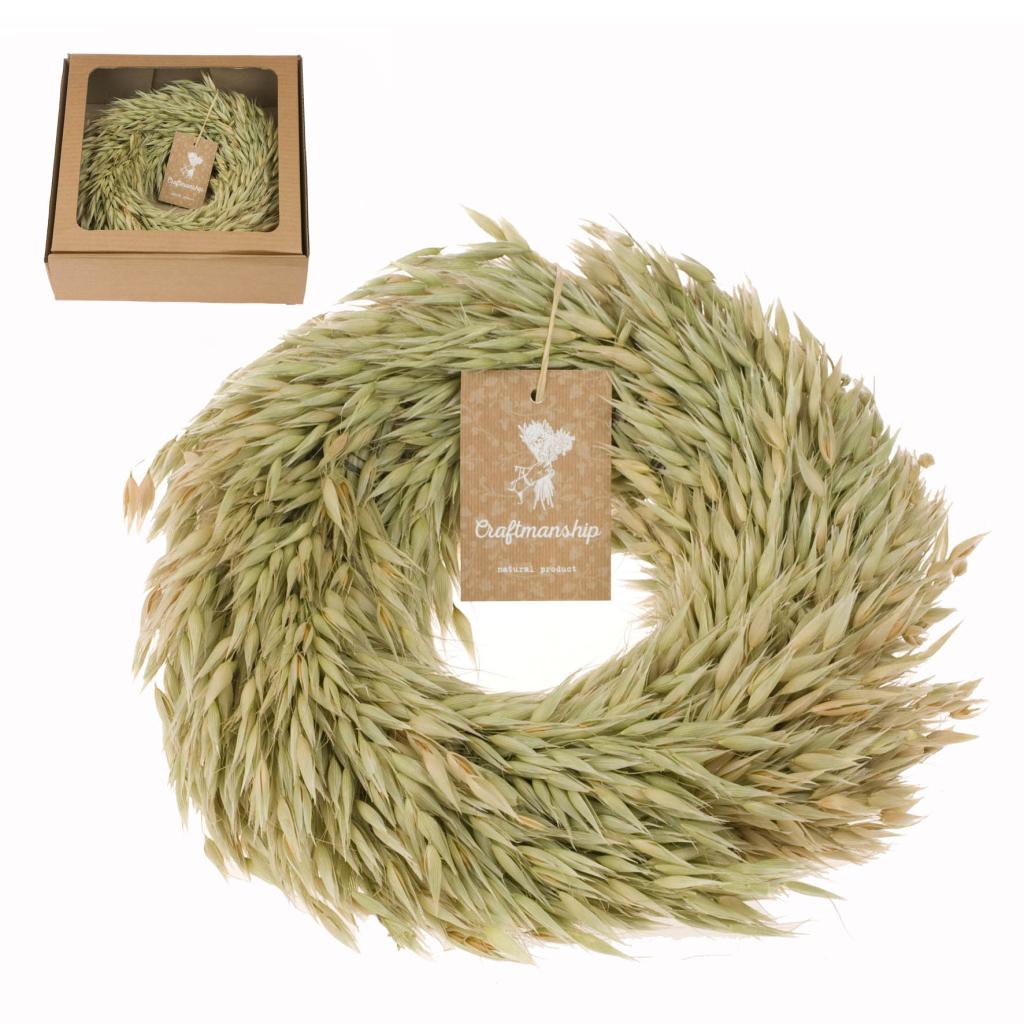 Pre Order Wreath Haver 30cm natural, box x 9