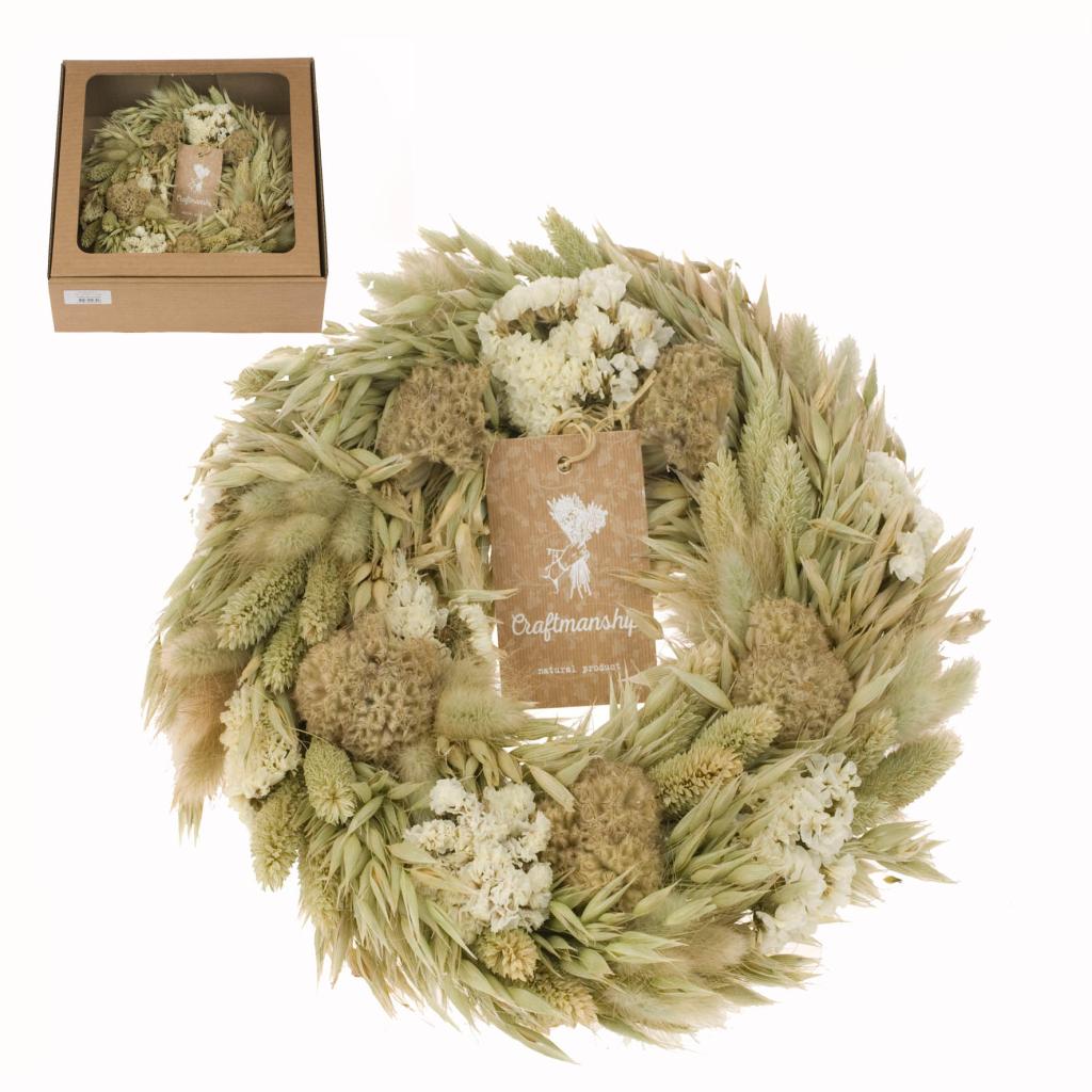 Pre Order Wreath Linda 30cm natural, box x 9