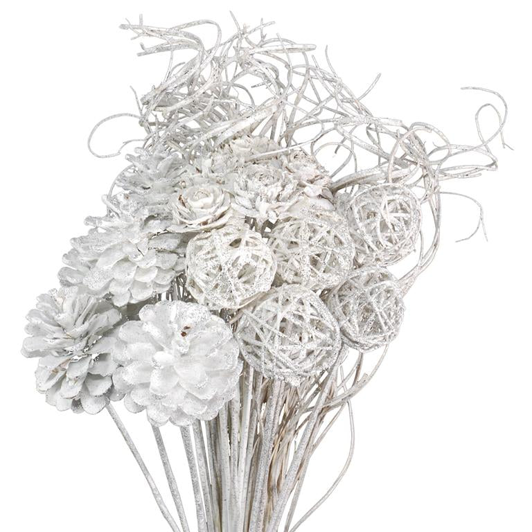 Pre Order Mix pack white silver glitter, box x 5