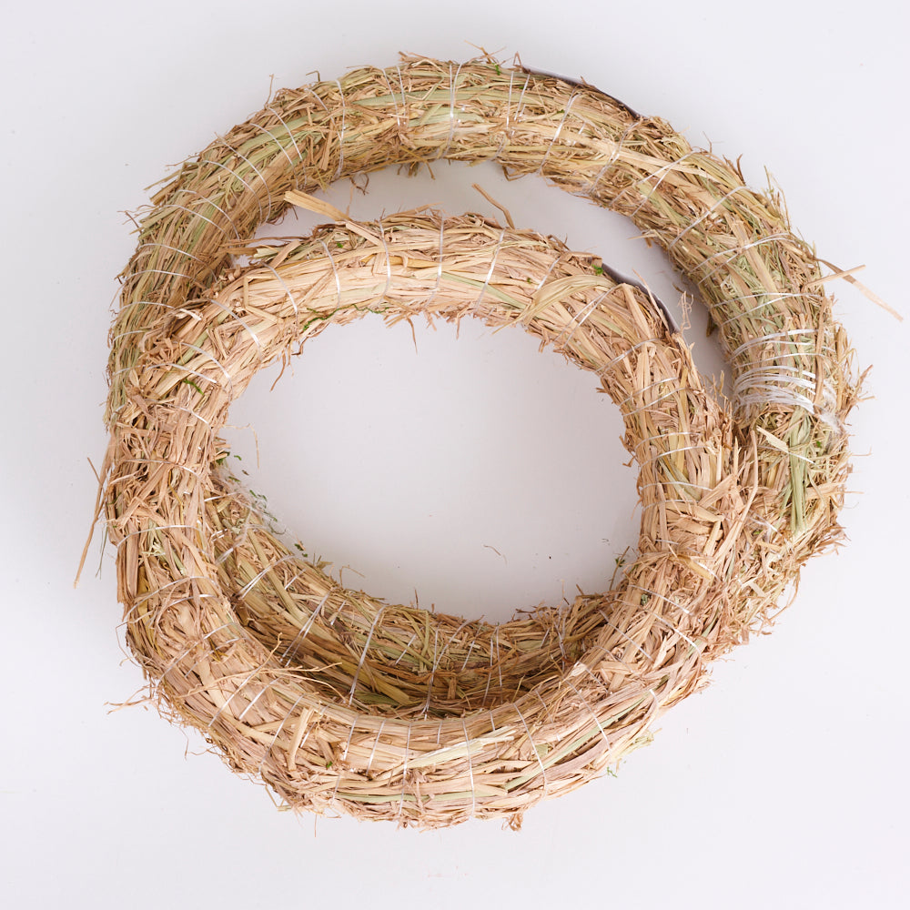 Straw Wreath Base, Dried, Diameter 25cm