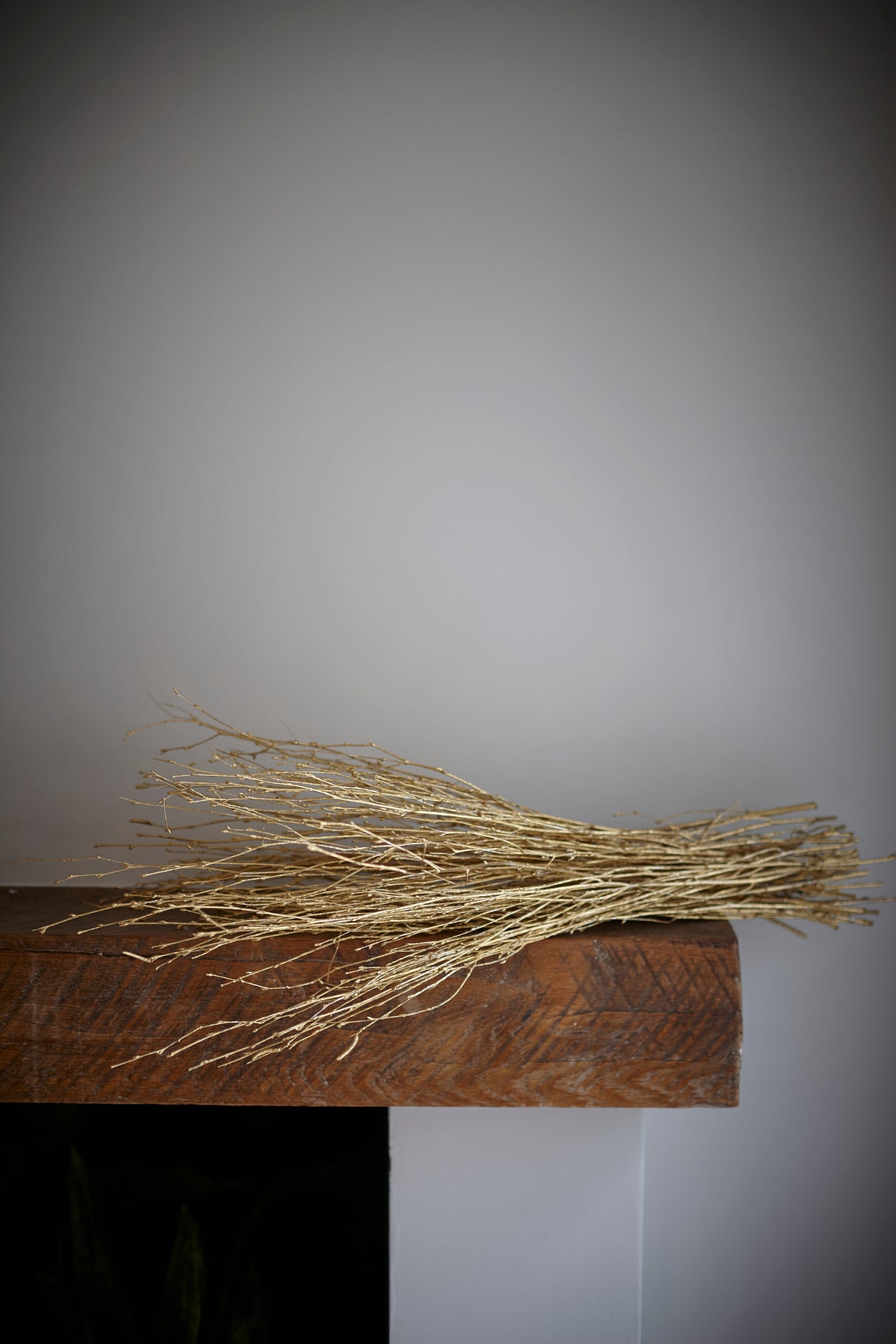 Birch, Dried, Gold, 10pc Bunch, 60cm