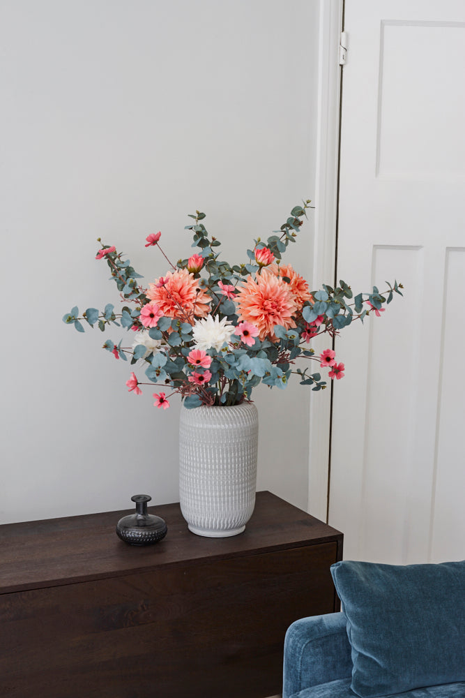 Dahlia, Summer Breeze, Artificial, Cream, 53cm