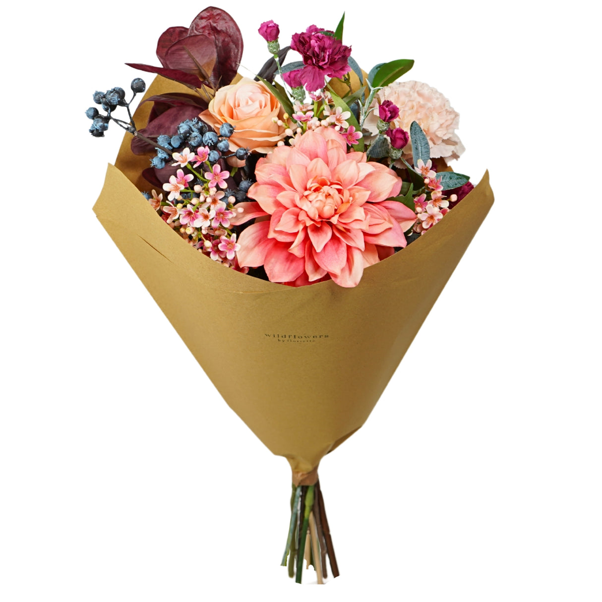 Pre Order Artificial bouquet large, burgundy, box x 4 bouquets