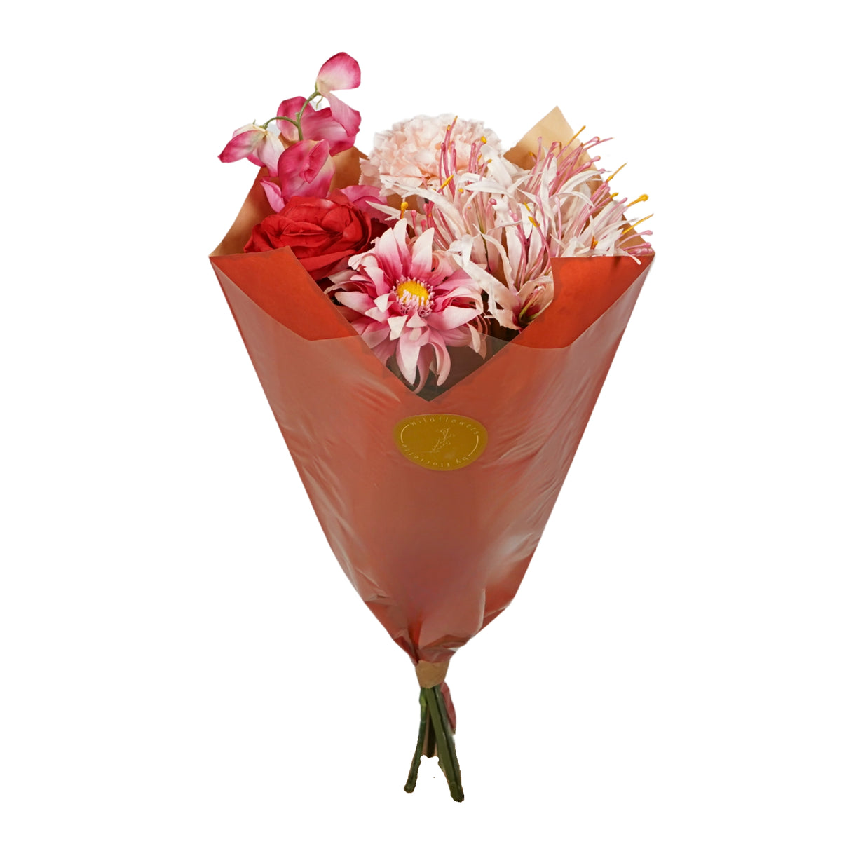 Pre Order Artificial bouquet medium, red allure, box x 4 bouquets