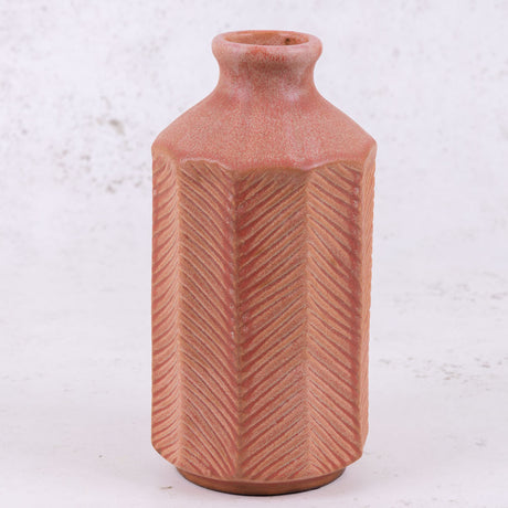 Terracotta Bottle Vase, H23.5cm