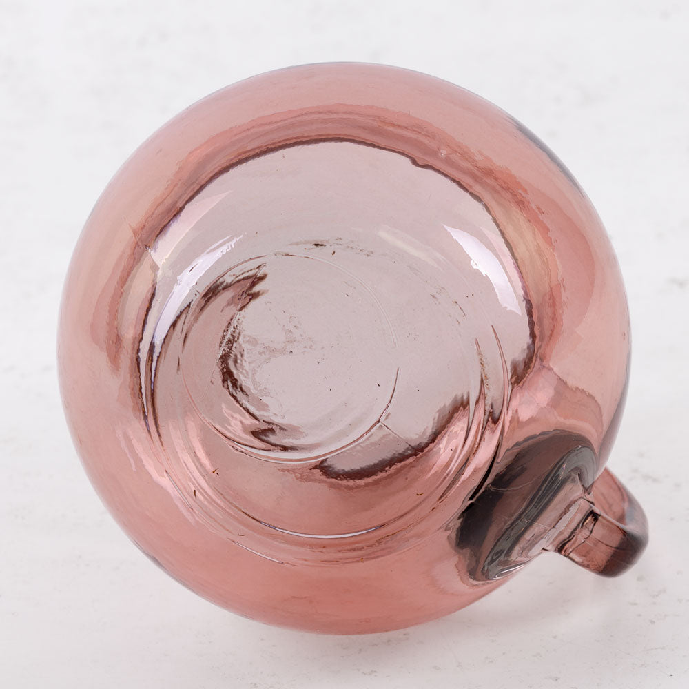 Pink Recycled Glass Jug, 2.3L, H20cm