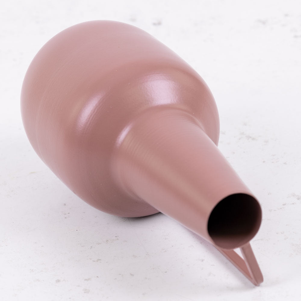 Pink Iron Bottle Vase, H20cm