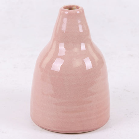 Pink Ceramic Vase, H16cm