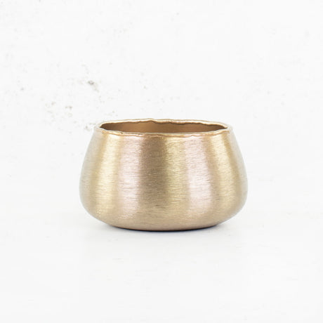 Pot cover, Hyde Park, Brushed Gold, M