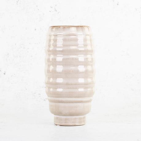 Vase, Dalmine, Cream, 27.5cm