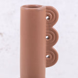Ceramic Vase, Brown - H26cm