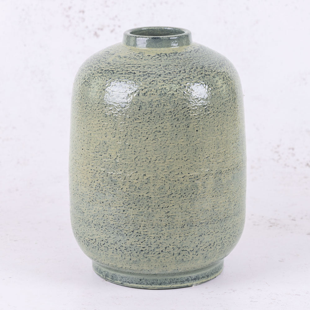 Bottle Vase, Terracotta, Cream, H23cm
