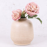 Bottle Vase, Terracotta, White, H18.5cm