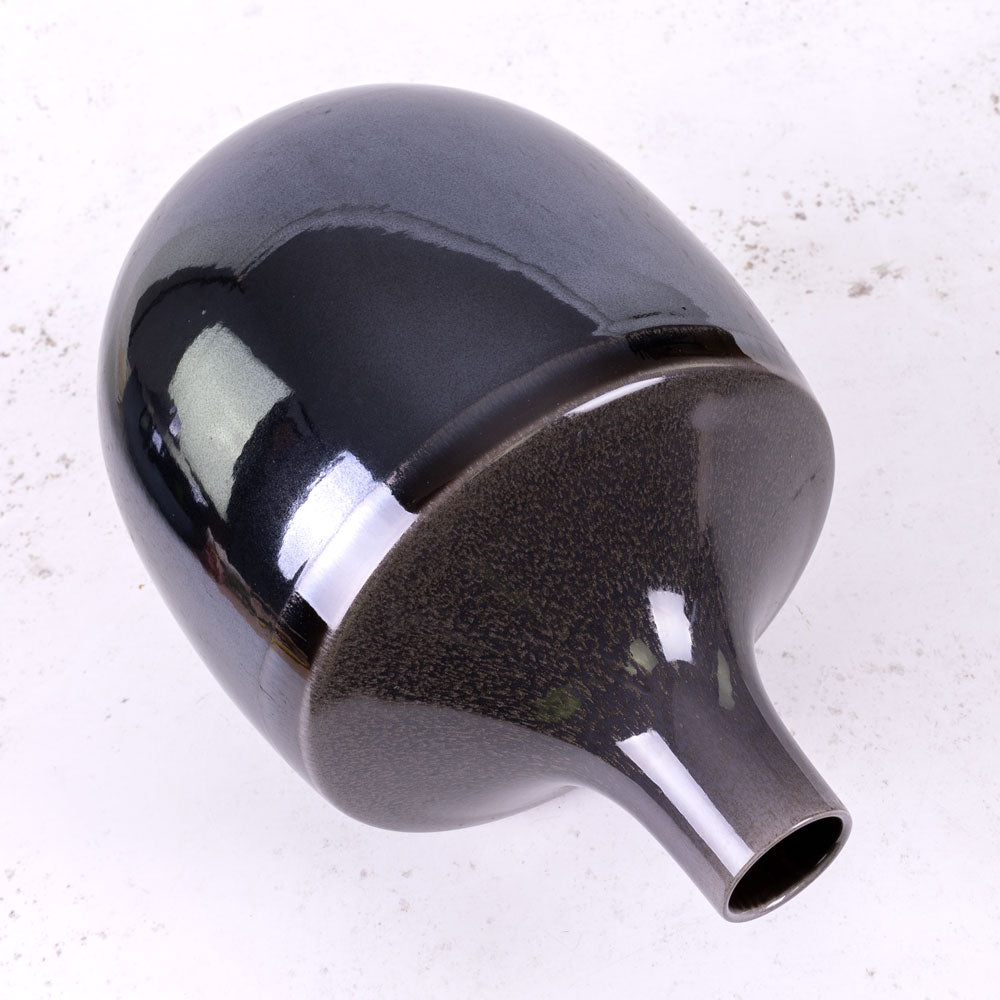 Vase, Ceramic, Black, 20.5x29.5cm