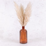Bottle Vase, Recycled Glass, Brown D 14cm x H 28cm