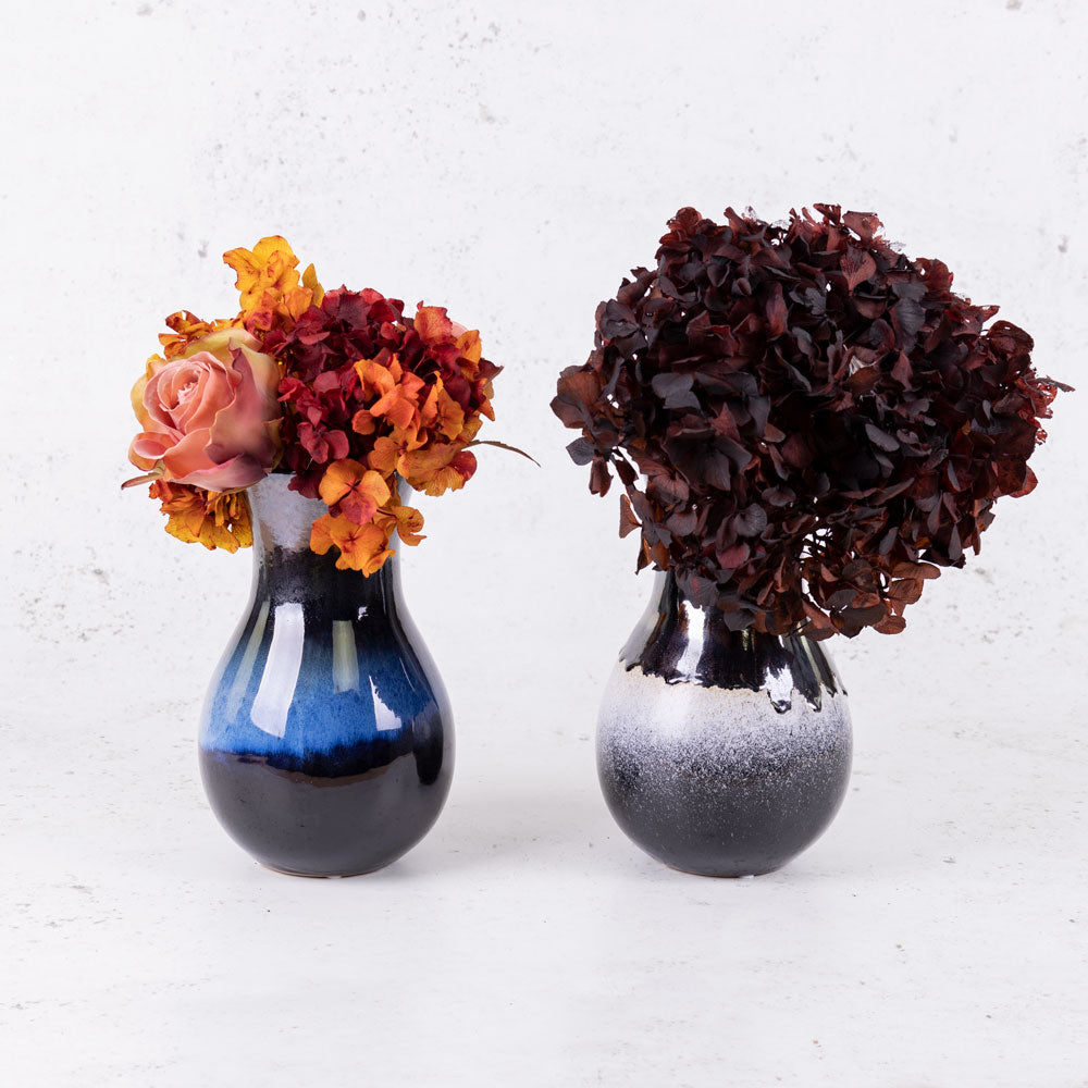 Vase, Ceramic, Dark Blue H20cm