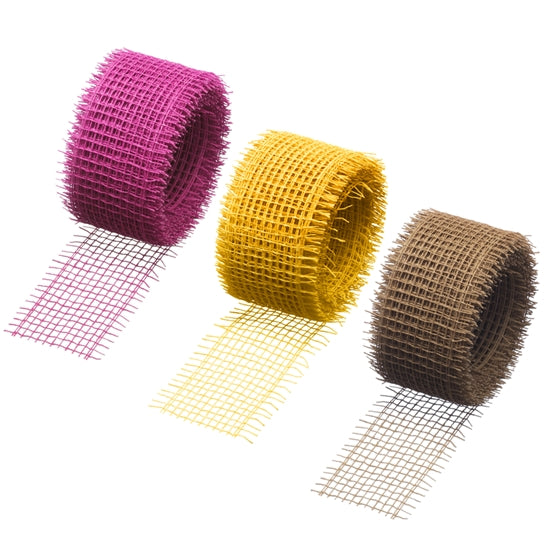 Ribbon, Jute Fibre, Mustard, 20m