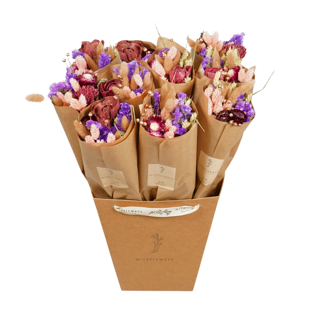 Pre Order Market more, burgundy, box x 10 bouquets