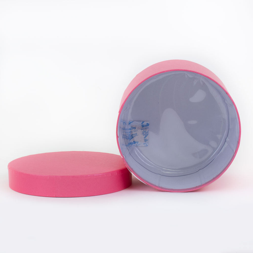 Symphony Hat Box, Strong Pink, Medium, 17.2cm