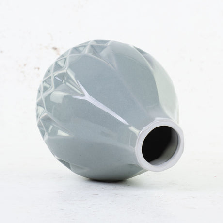 Pico Vase, Blue/Grey, 14.5x18.5cm