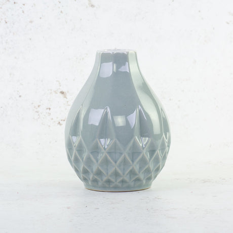 Pico Vase, Blue/Grey, 14.5x18.5cm