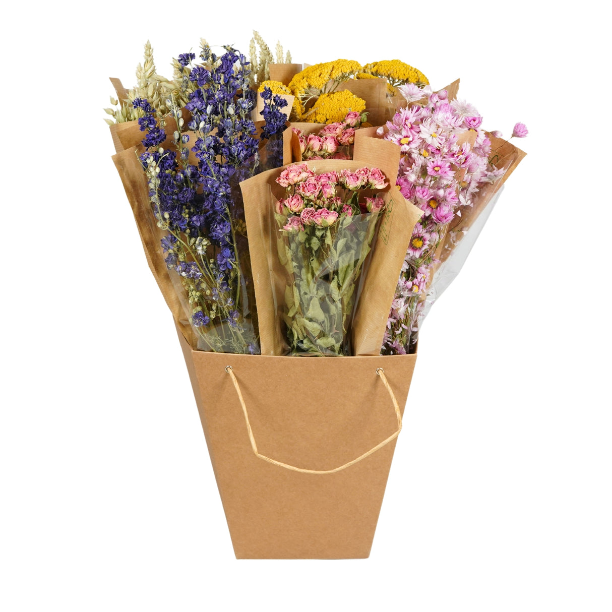 Pre Order Dried Flowers Mono mix, multi, box x 12 bouquets