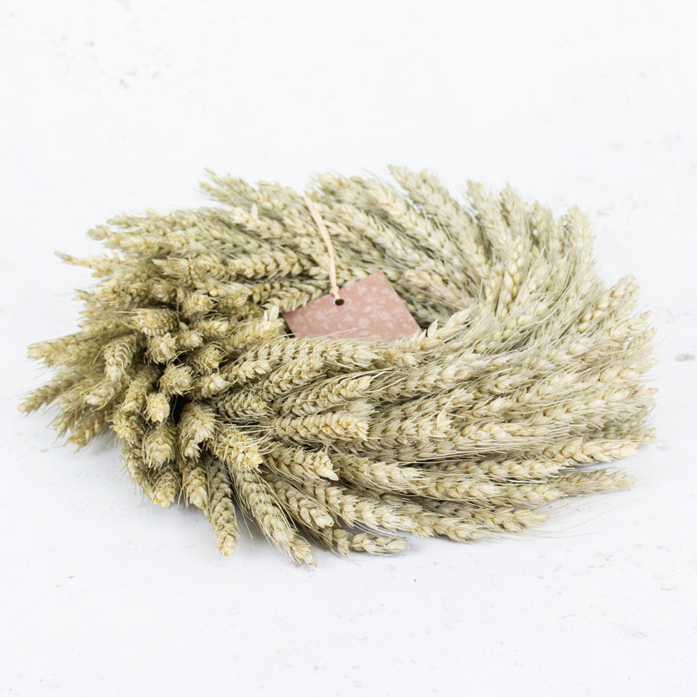 Wreath, Wheat, Natural, 30cm