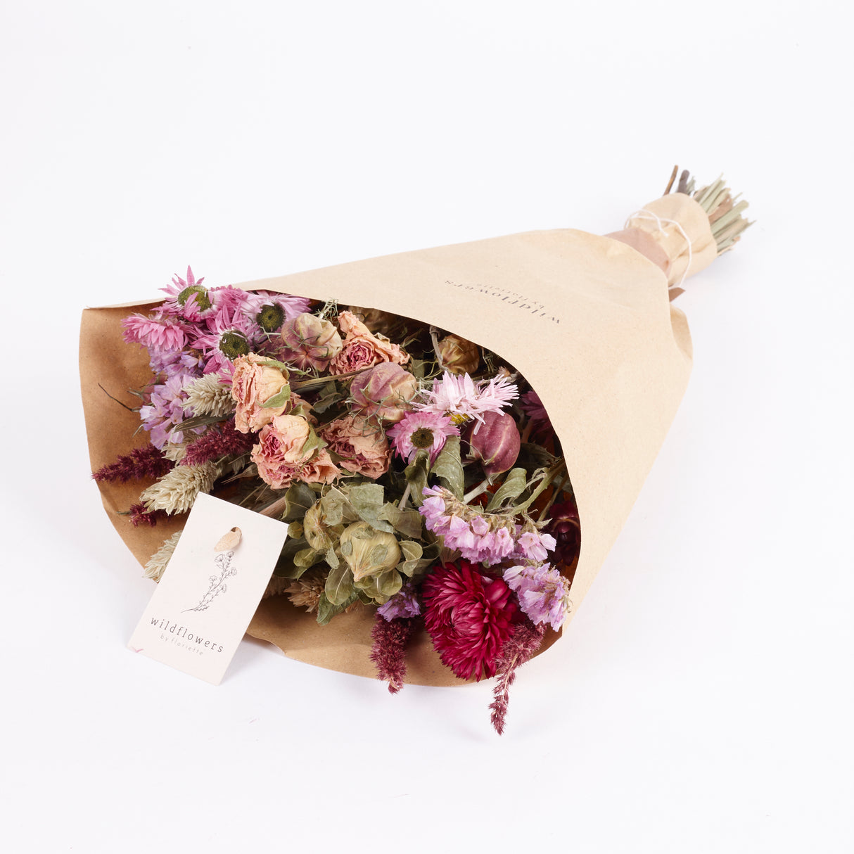 Bouquet, Wildflower Dried, Pink, Small