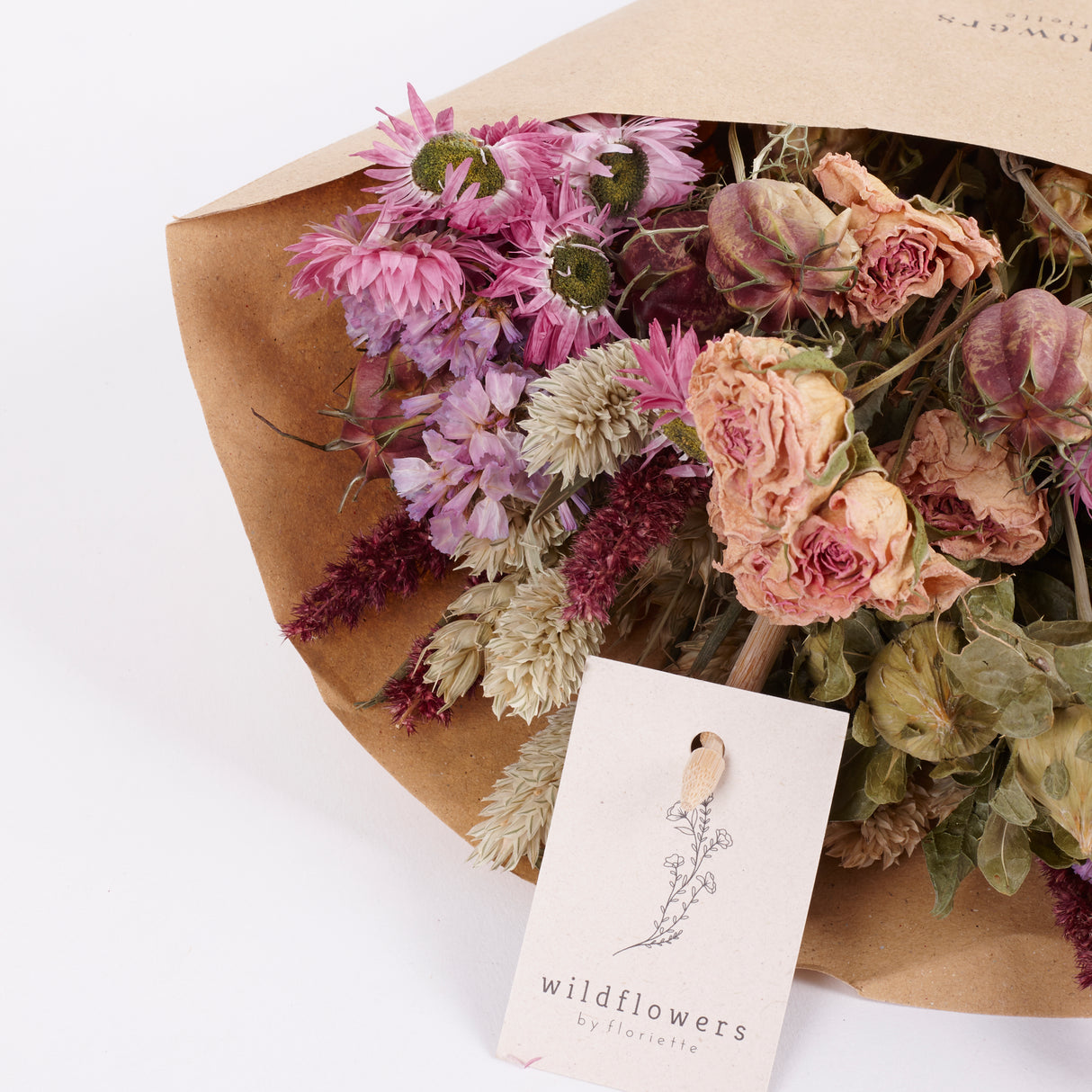 Bouquet, Wildflower Dried, Pink, Small