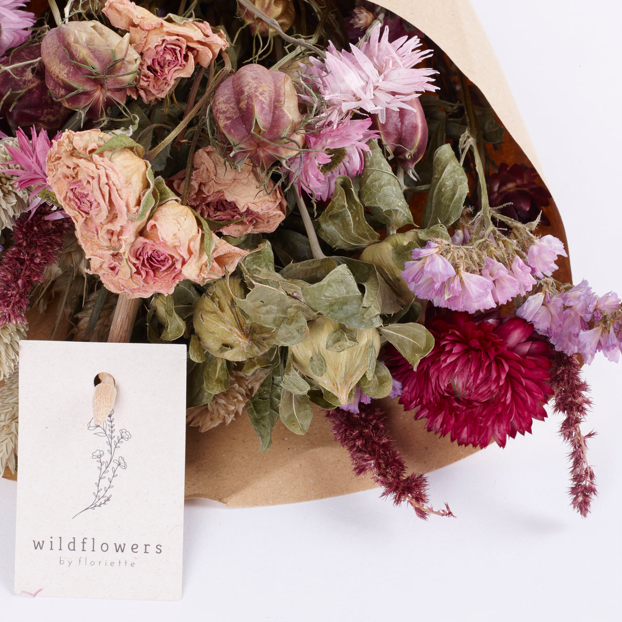Bouquet, Wildflower Dried, Pink, Small