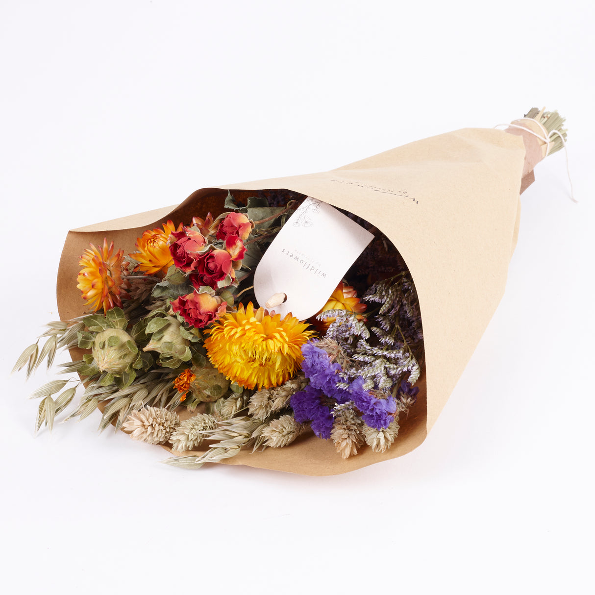 Bouquet, Wildflower Dried, Orange, Small