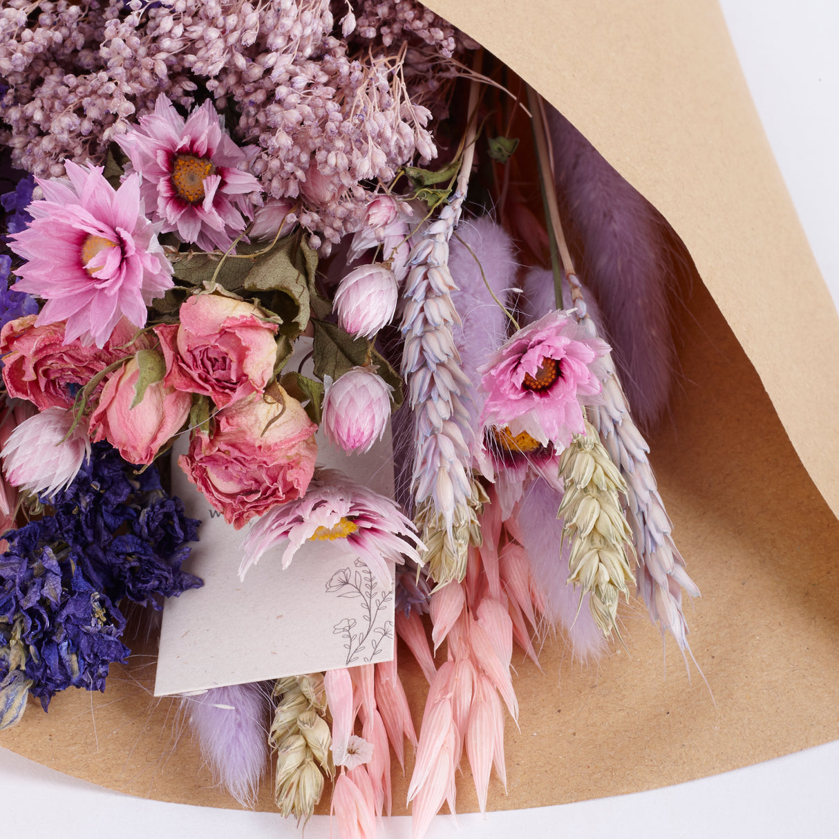 Bouquet, Wildflower Dried, Purple Glow, Small