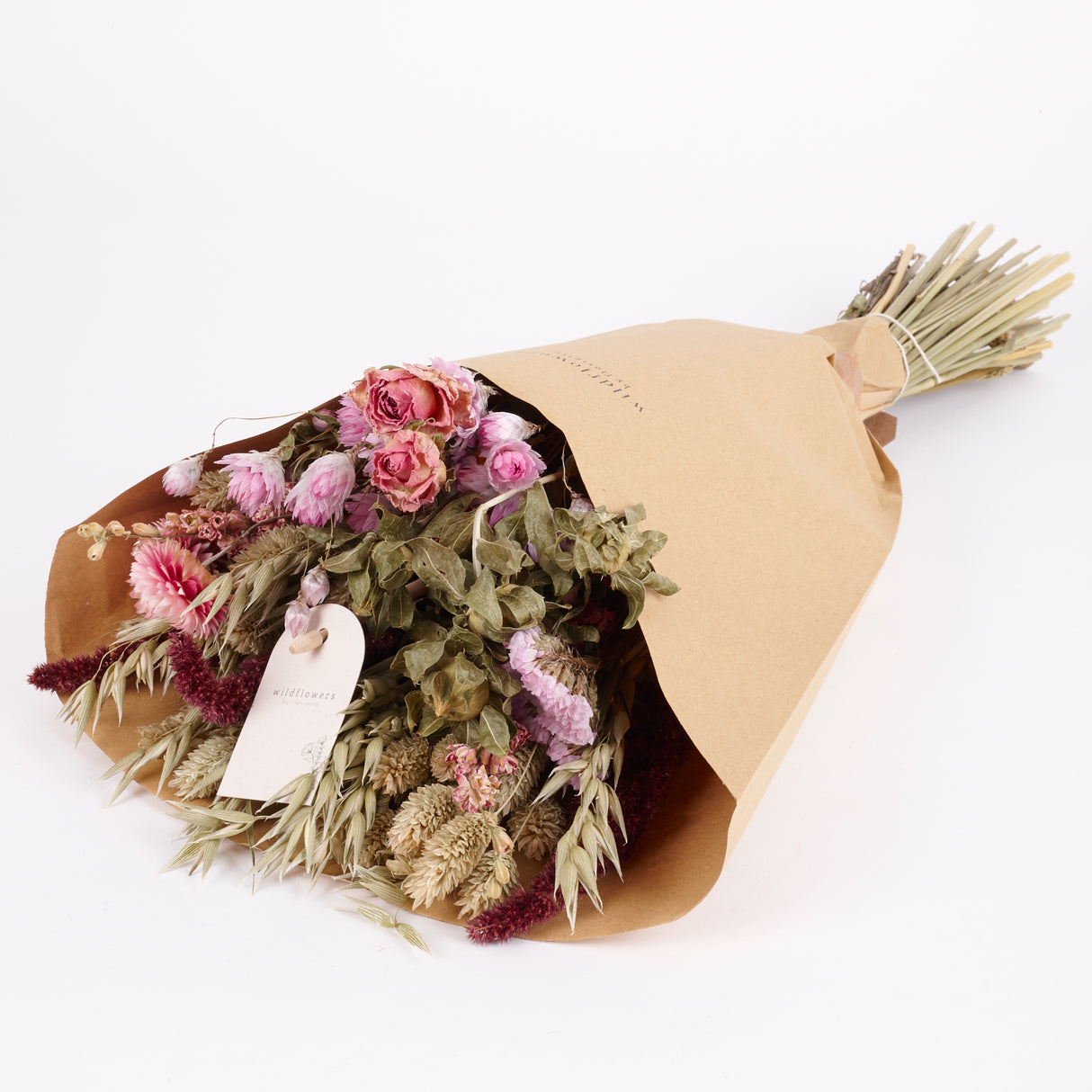 Bouquet, Wildflower Dried, Pink, Medium