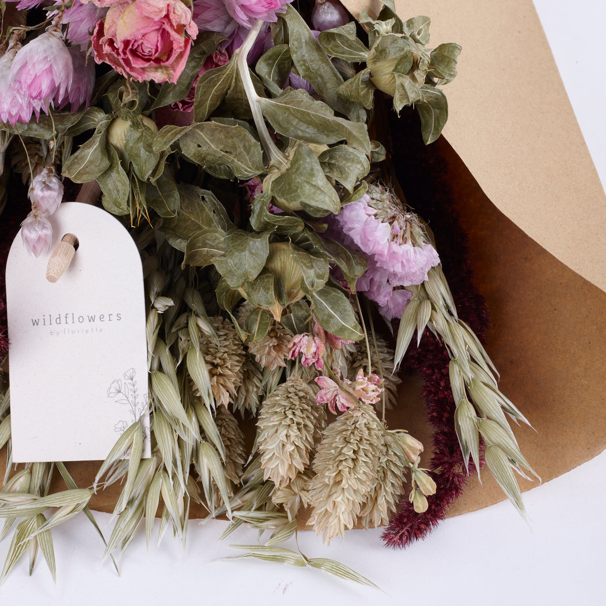 Bouquet, Wildflower Dried, Pink, Medium
