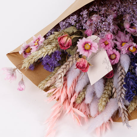 Bouquet, Wildflower Dried, Purple Glow, Medium