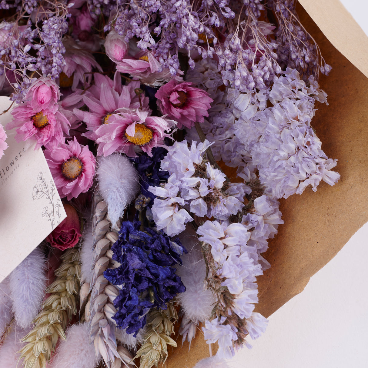Bouquet, Wildflower Dried, Purple Glow, Medium