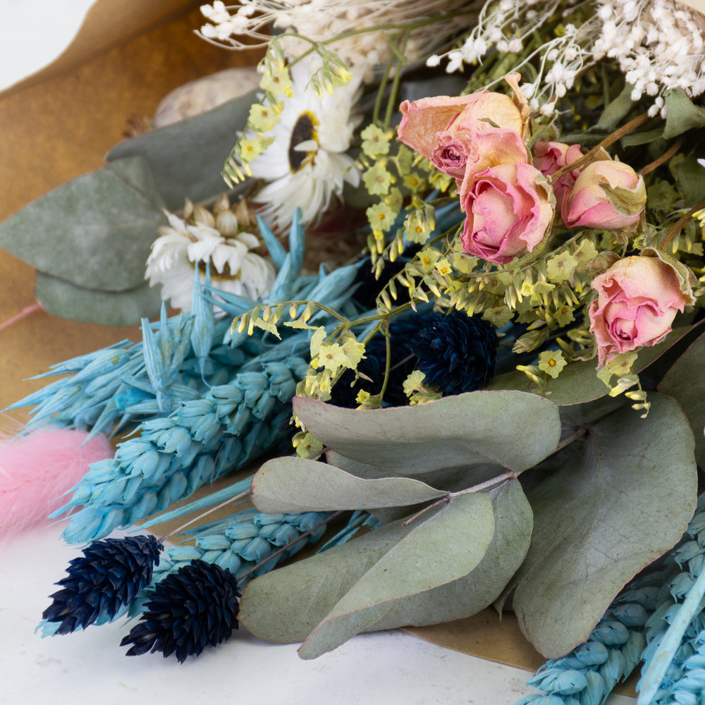 Bouquet, Wildflower Dried, Summer Blue, Medium