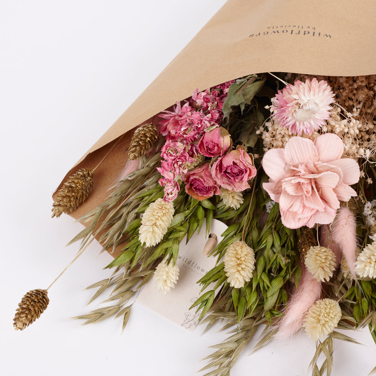 Bouquet, Wildflower Dried, Pink Elegance, Medium