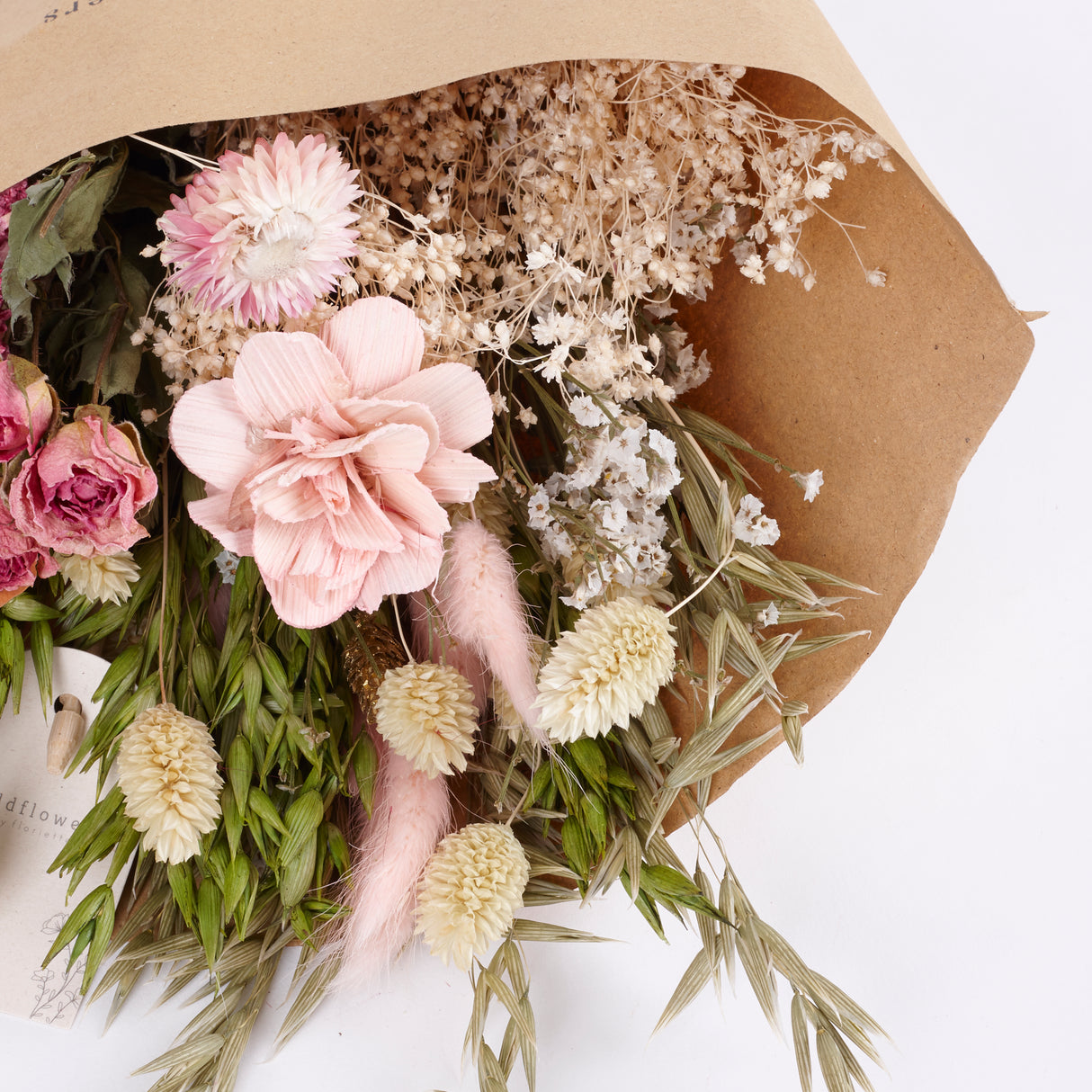 Bouquet, Wildflower Dried, Pink Elegance, Medium
