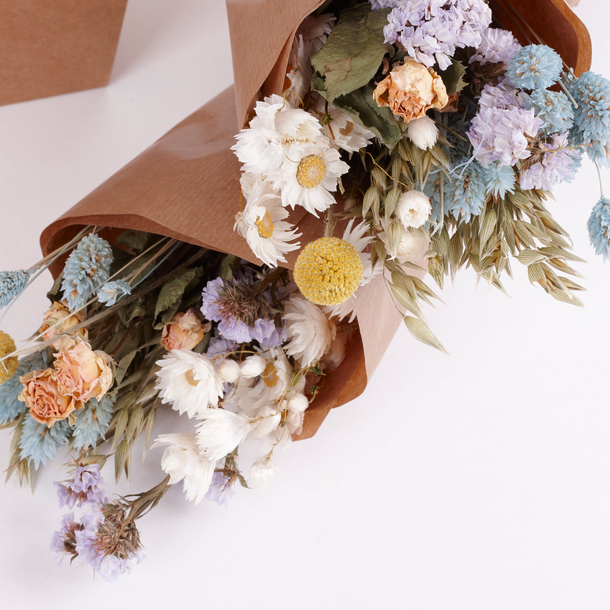 Bucket, Wildflower Bunches, Pastel Delight