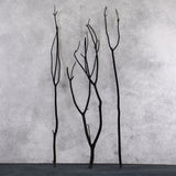 Mitsumata Twigs, Flocked Black, 115cm, x 3 Stems