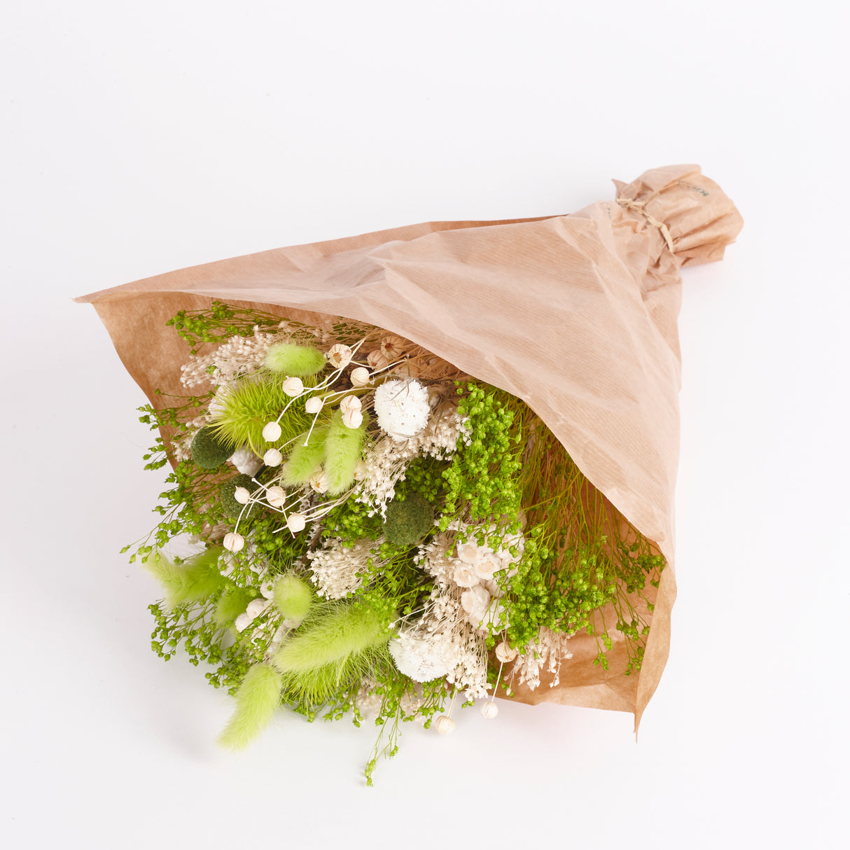 Wow, Mixed Dried Flower Bouquet, Garden Green