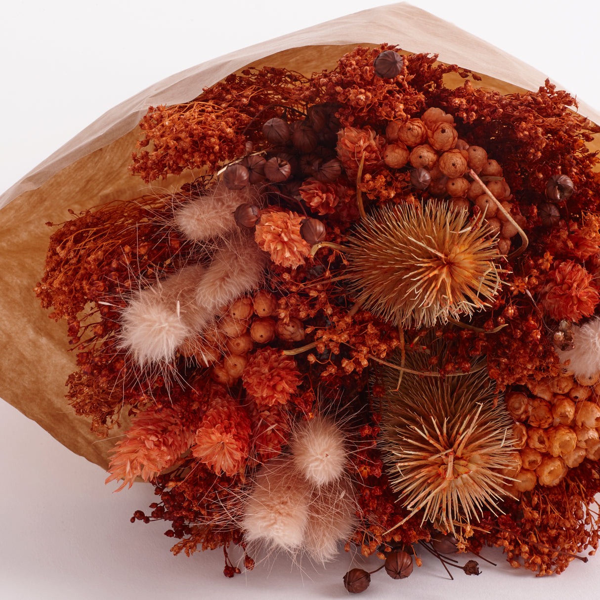Wow, Mixed Dried Flower Bouquet, Terracotta