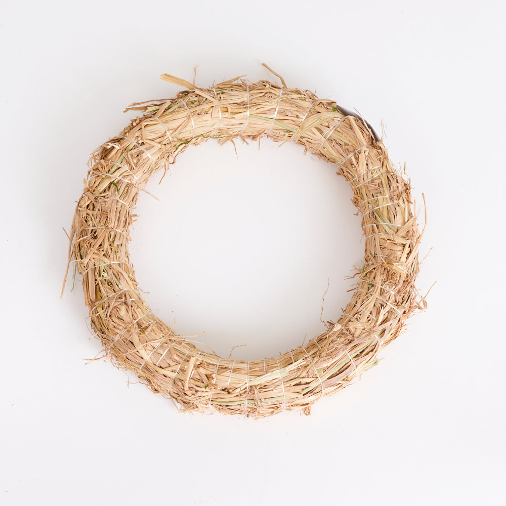 Straw Wreath Base, Dried, Diameter 25cm
