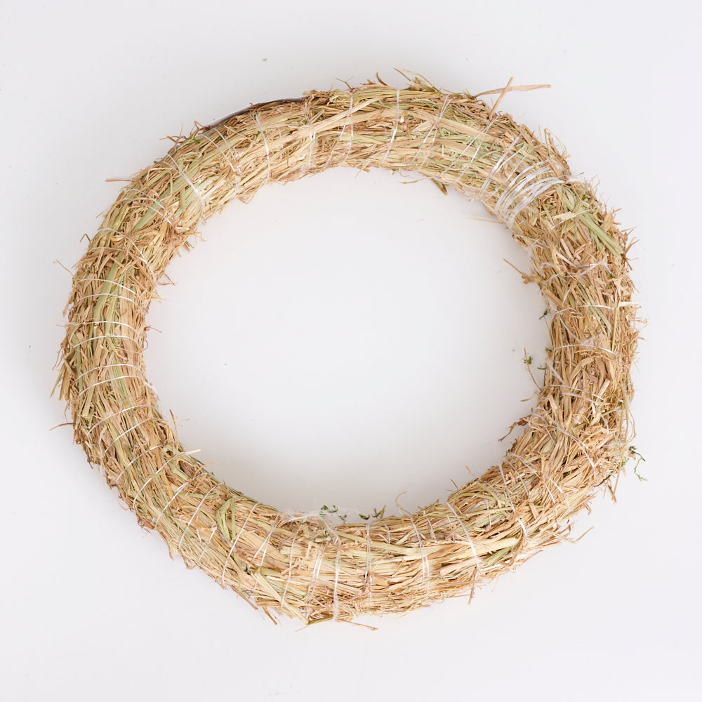 Straw Wreath Base, Dried, Diameter 30cm