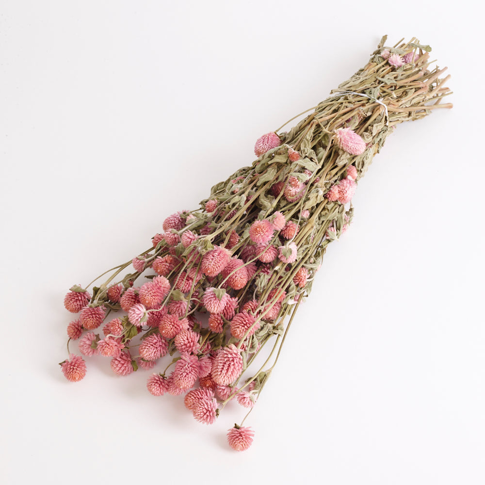 Gomphrena Flower, Dried, Super Grade, Natural Pink, 130g