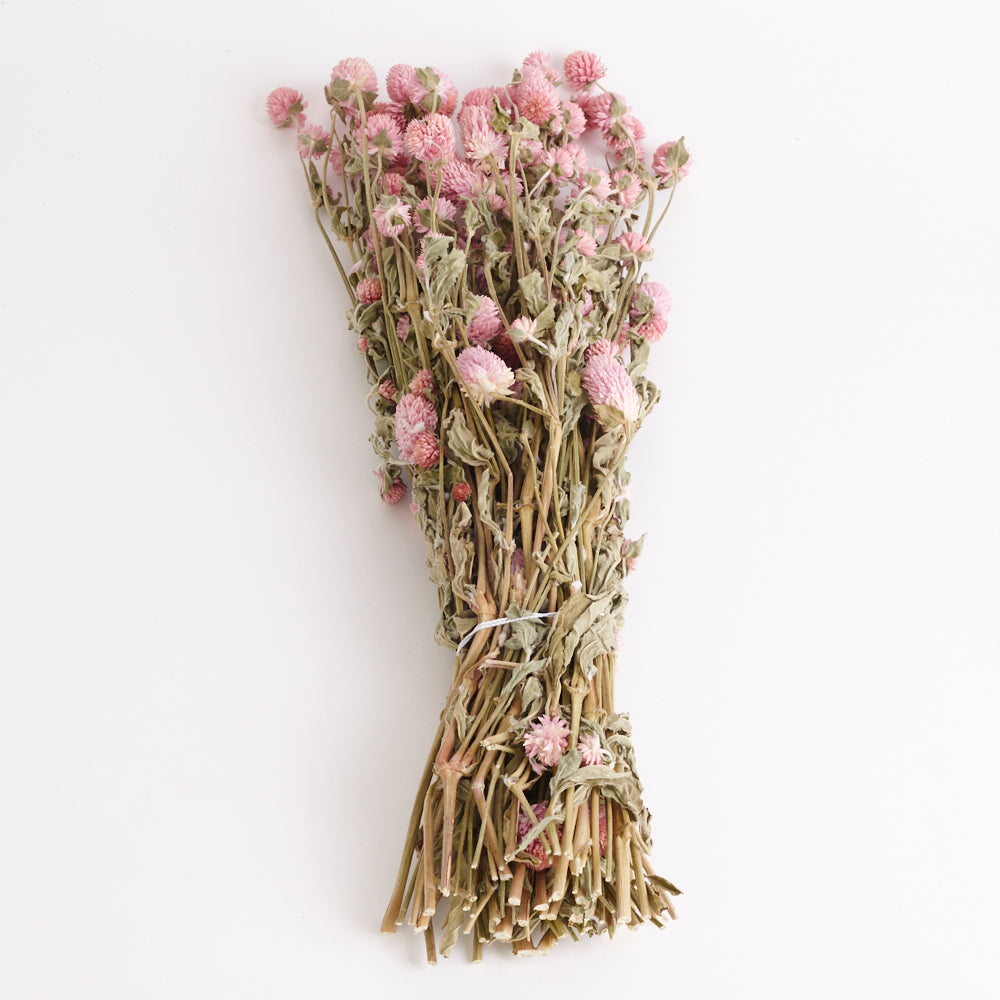 Gomphrena Flower, Dried, Super Grade, Natural Pink, 130g