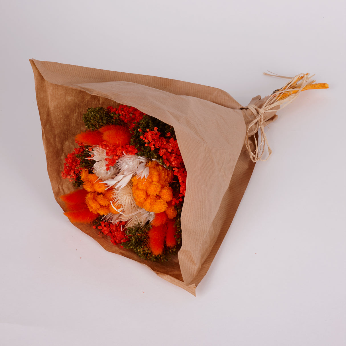 Fantasy, mixed dried bouquet, Orange, Small