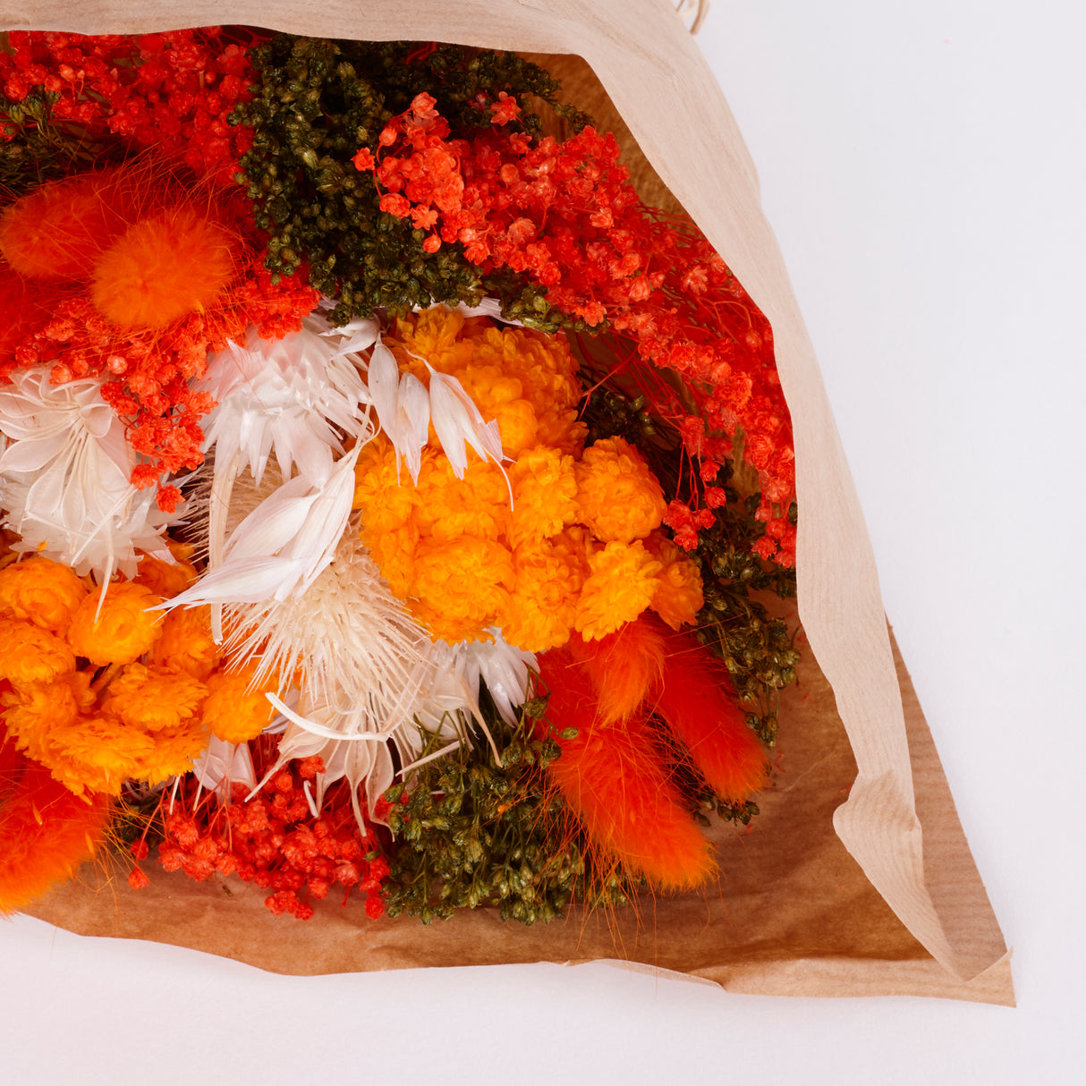 Fantasy, mixed dried bouquet, Orange, Small